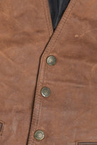 Vintage Off Road Travel Leather Vest (1980s)