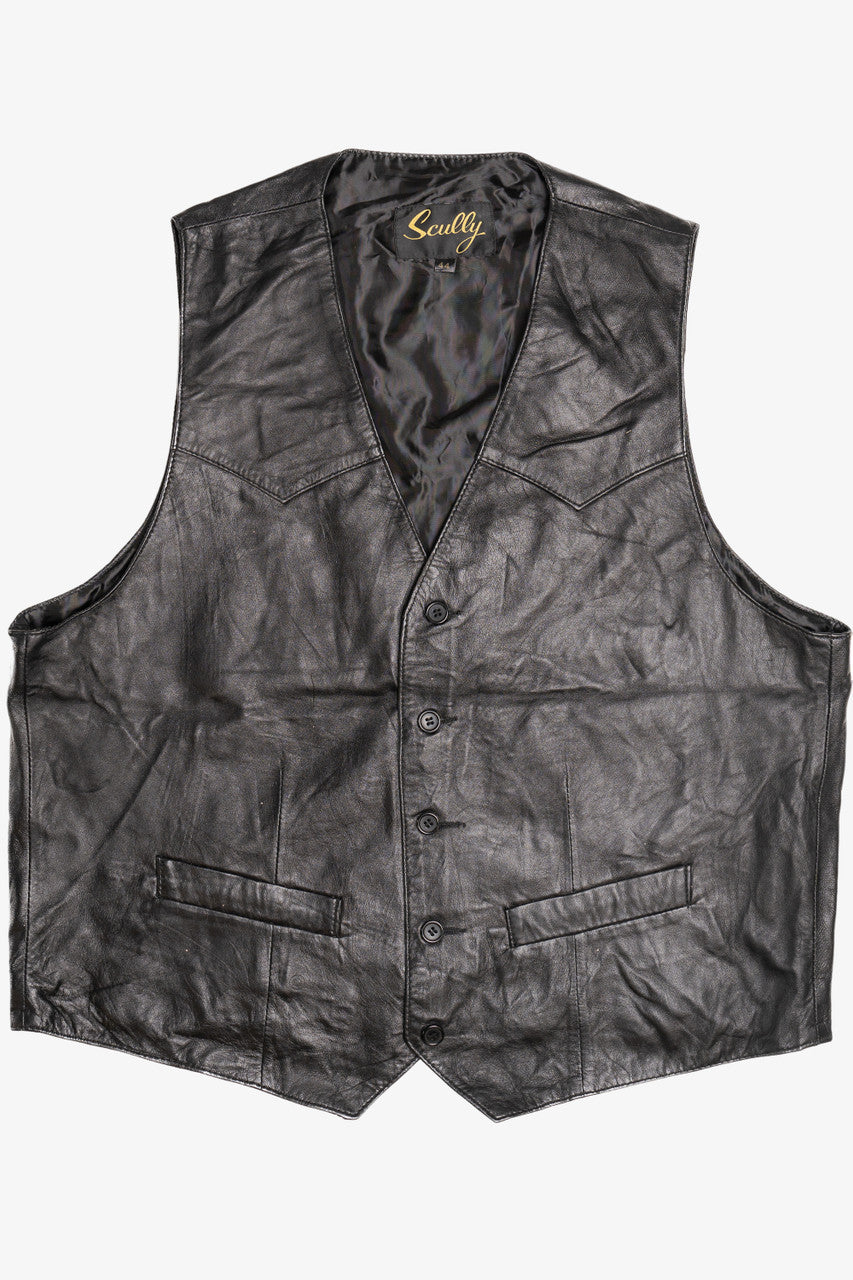Vintage Scully Buttery Soft Lightweight Leather Vest (1990s)