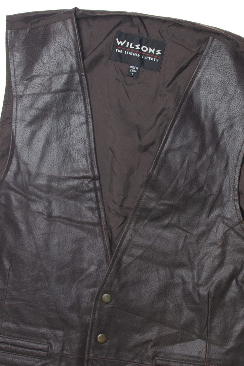 Vintage Wilsons Leather Vest (1990s)