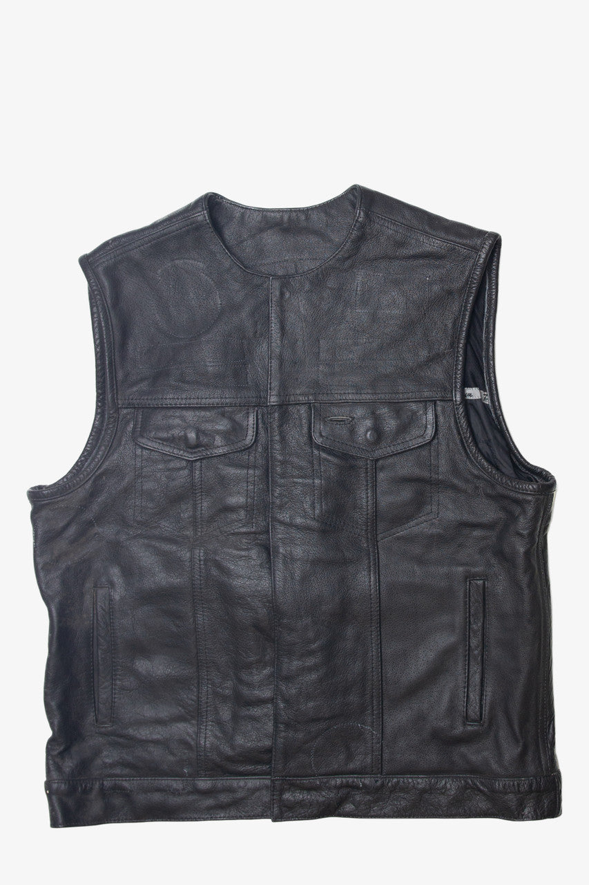 Vintage Unik Premium Leather Biker Vest (1990s)