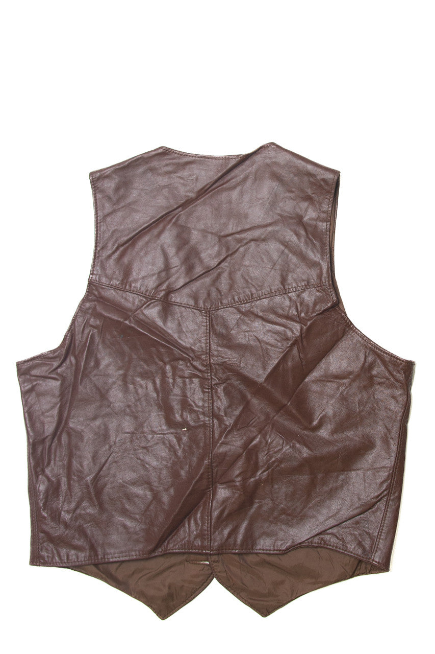 Vintage Sears Leather Vest (1990s)