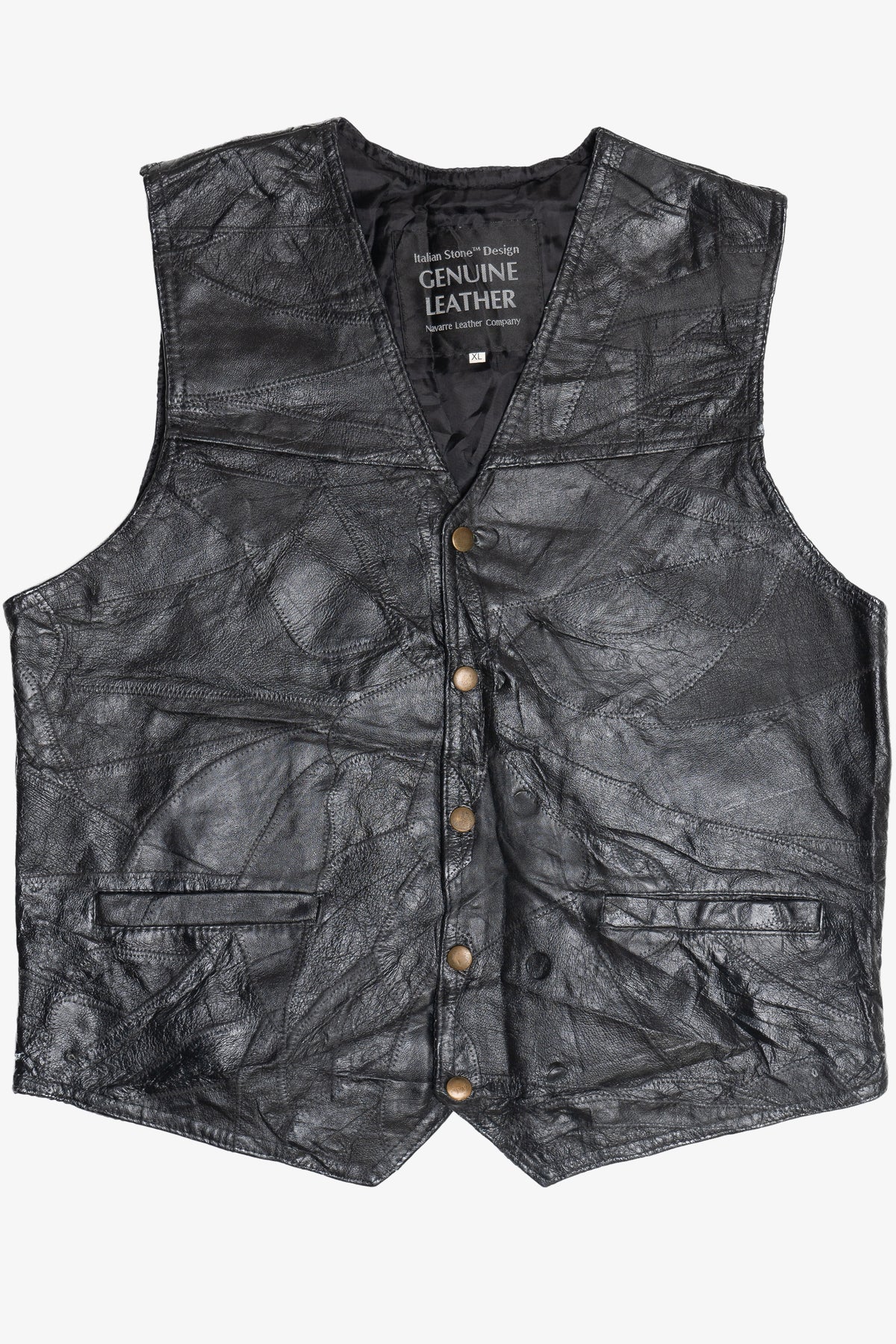 Vintage Italian Stone Design Navarre Leather Company Vest – Ragstock
