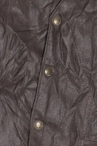 Vintage Brown Cripple Creek Leather Vest (1990s)