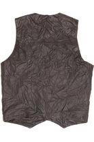 Vintage Brown Cripple Creek Leather Vest (1990s)