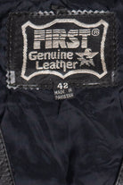 Vintage First Genuine Leather Vest (1990s)