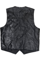 Vintage Italian Stone Design Navarre Leather Company Vest (1990s)