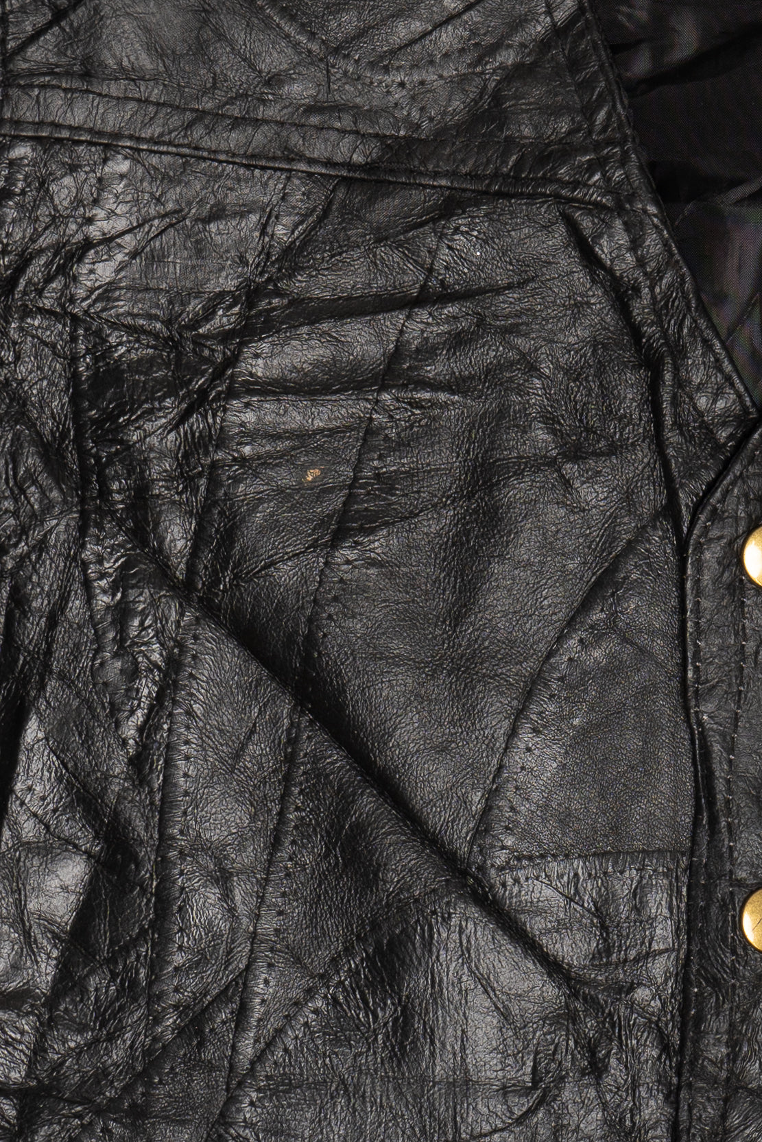 Vintage Navarre Leather Company Genuine Leather Vest (1990s)