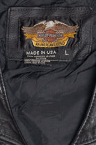 Vintage Harley Davidson Leather Vest (1990s)