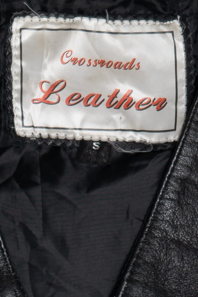 Vintage Crossroads Leather Vest (1990s)