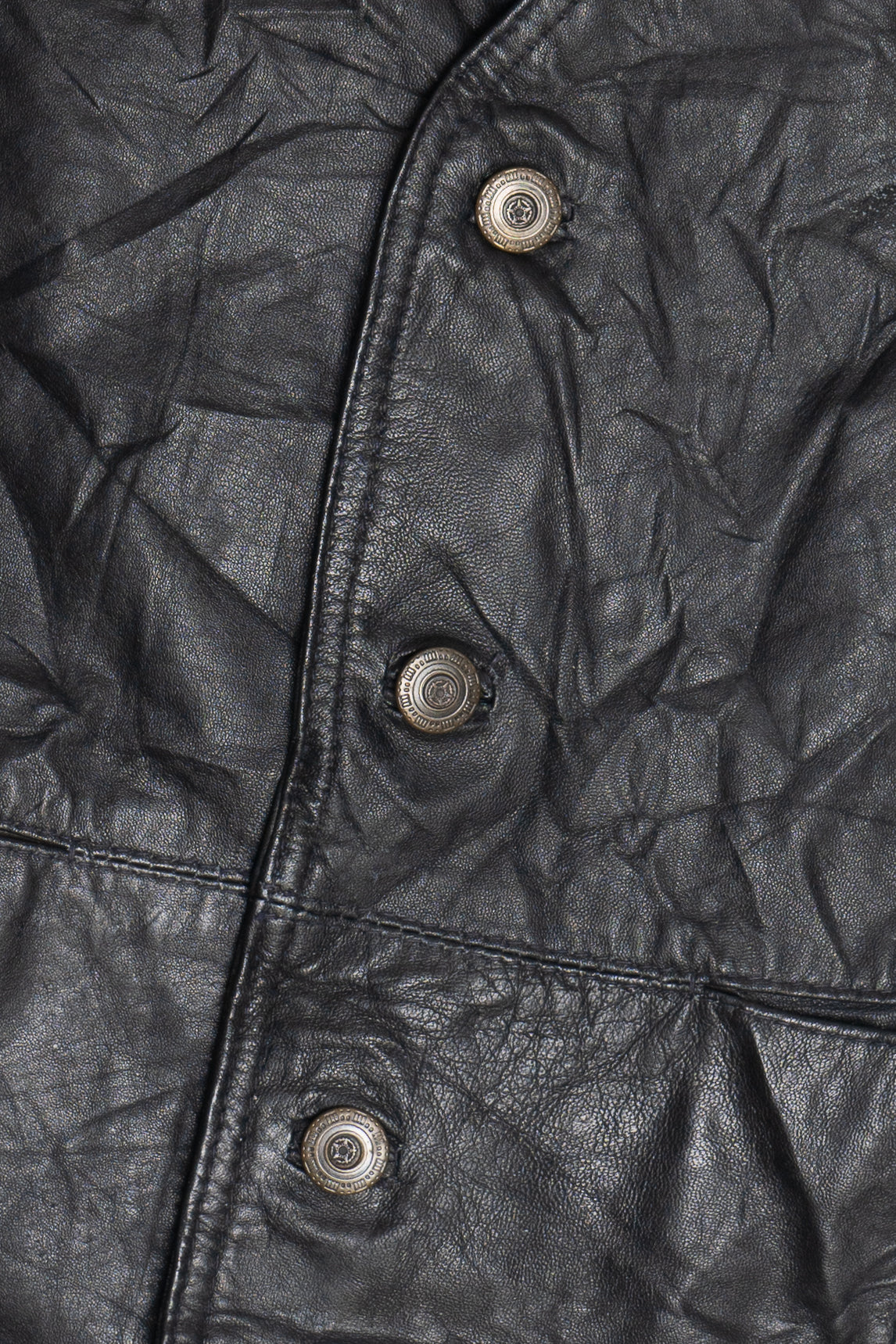 Vintage Pelle Sport Acetate Back Leather Vest (1990s)