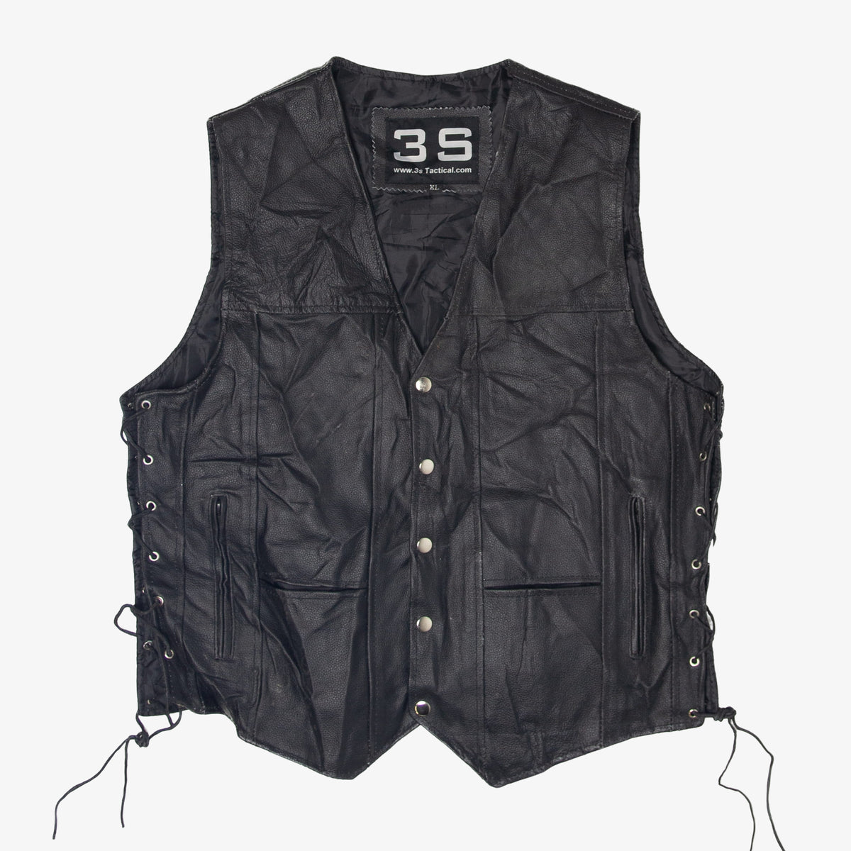 Vintage 3s Side Laced Leather Vest (1990s) – Ragstock