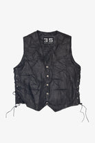 Vintage 3s Side Laced Leather Vest (1990s)