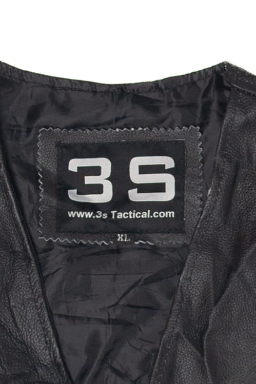 Vintage 3s Side Laced Leather Vest (1990s)