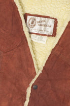 Vintage Ozark American Sherpa Leather Vest (1970s)