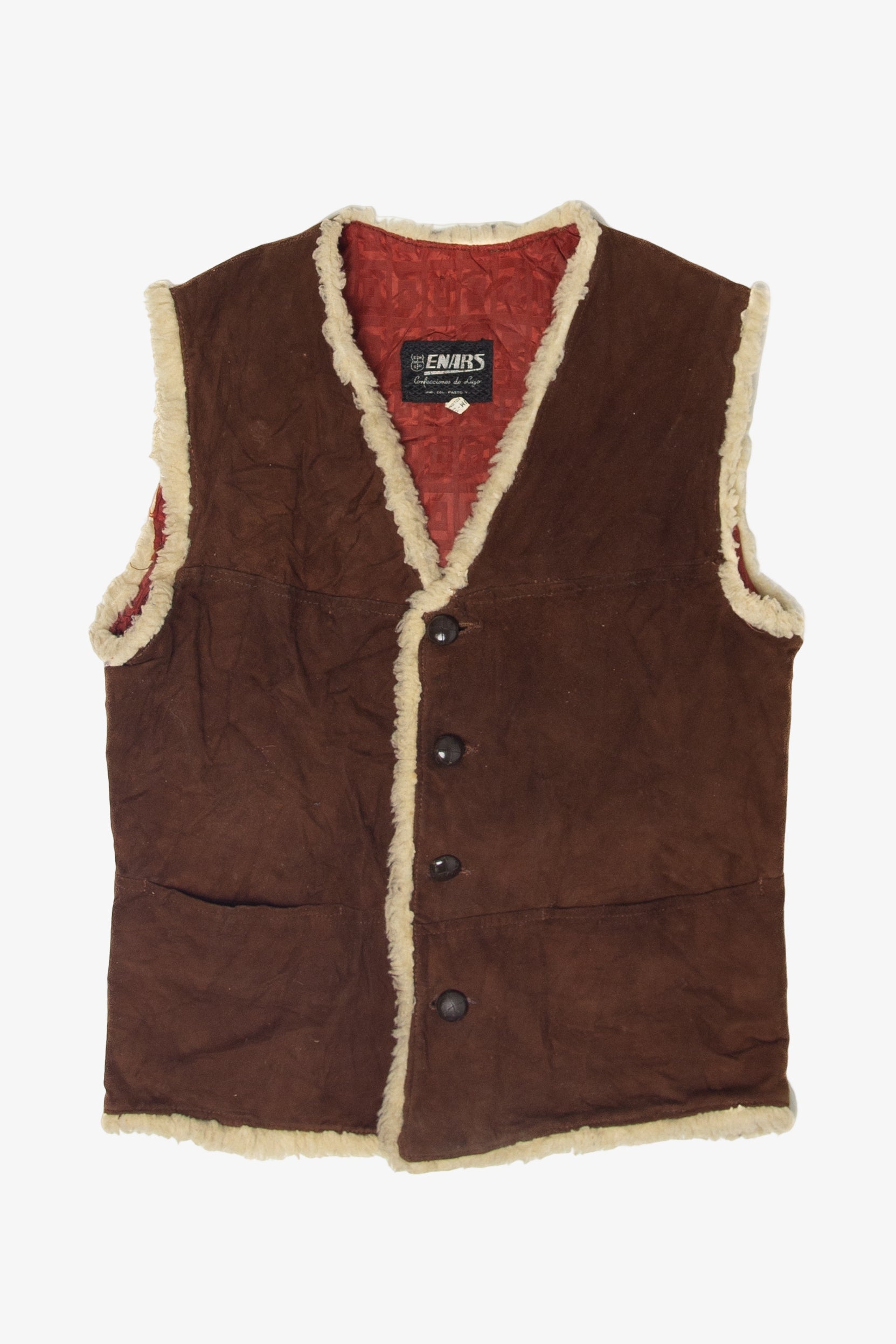 Vintage Enars Fur Trimmed Vest
