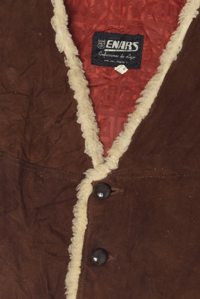 Vintage Enars Fur Trimmed Vest