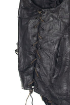 Vintage FMC POW/MIA Side Lace Tied Leather Vest (1990s)