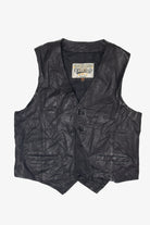 Vintage Open Road Leather Vest (1990s)