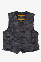 Vintage Lace Tied Genuine Hog Leather Vest (1990s)
