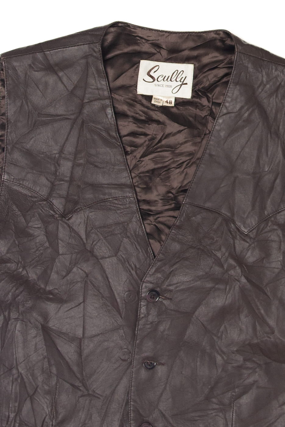 Vintage Scully Leather Vest (1990s)