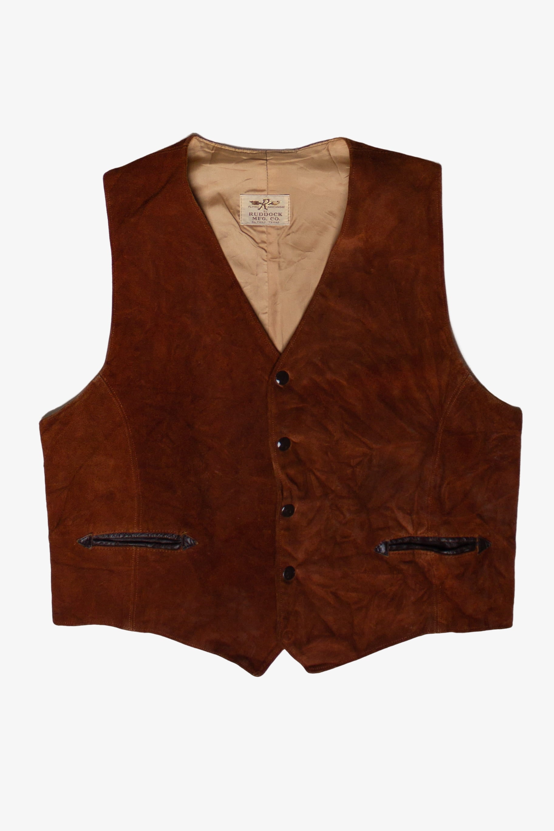 Vintage Brown Ruddock Suede Vest (1970s)