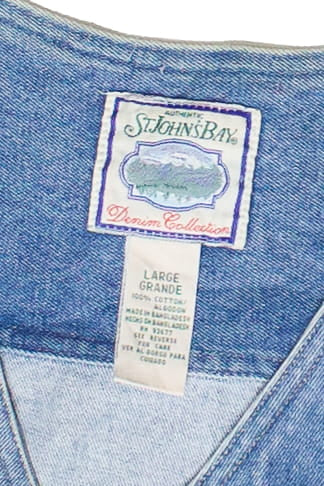 Vintage St. John's Bay Denim Vest (1990s)