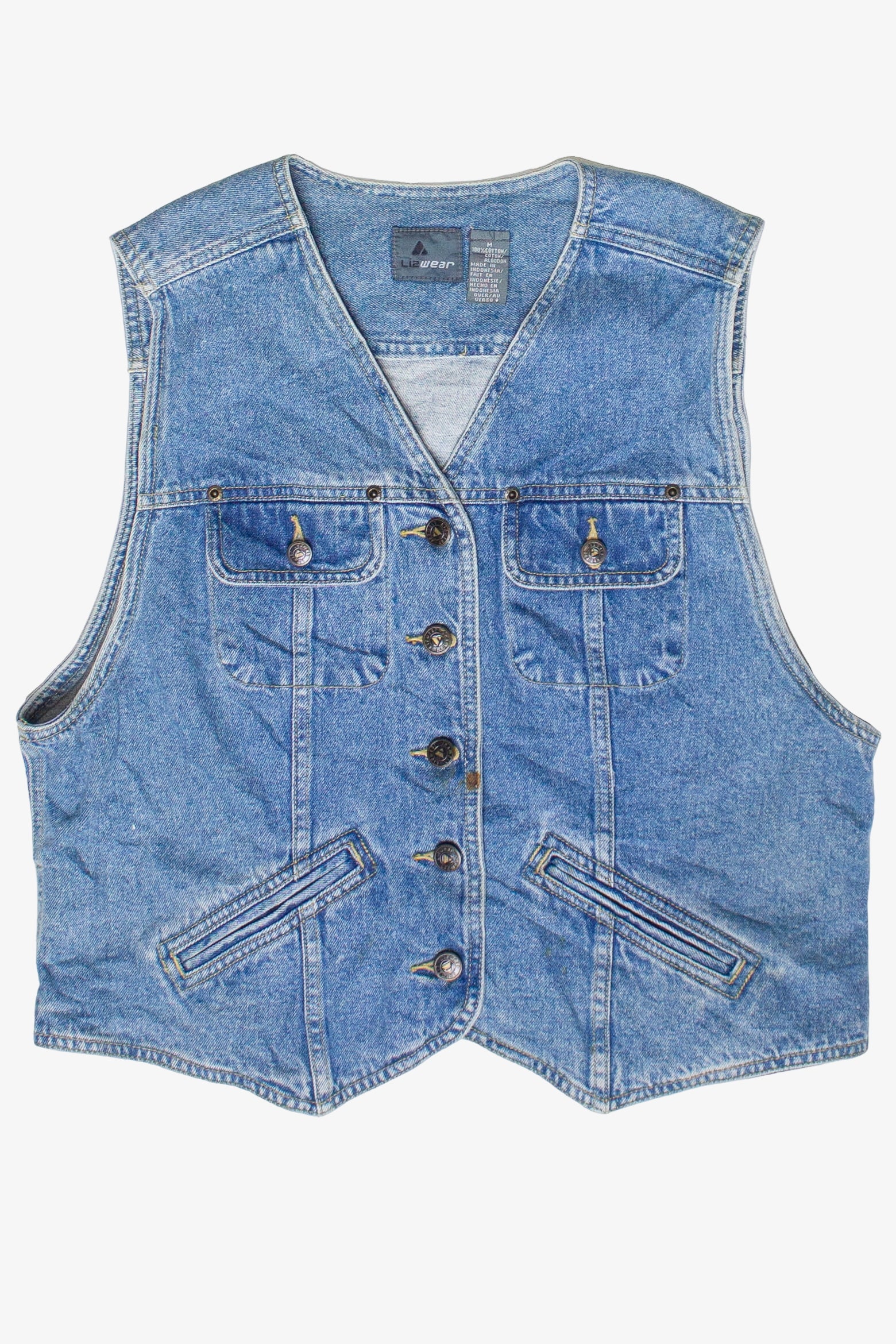 Vintage Liz Wear Denim Vest (1990s)