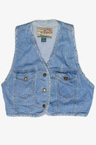 Vintage Express Jeans Denim Crop Vest (1990s)