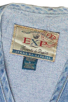 Vintage Express Jeans Denim Crop Vest (1990s)