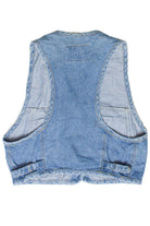 Vintage Express Jeans Denim Crop Vest (1990s)