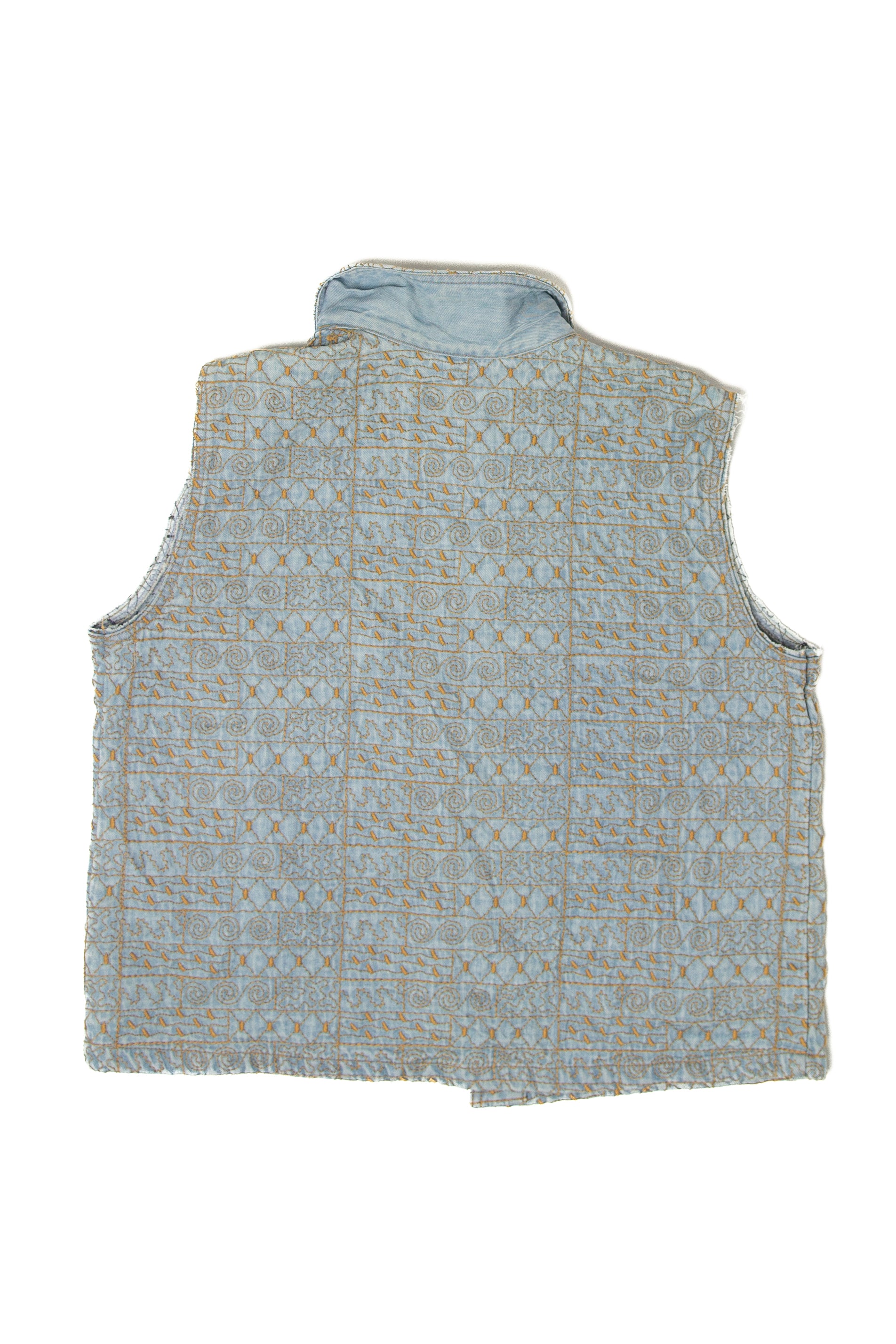Vintage Embroidered Click Vest (1990s)