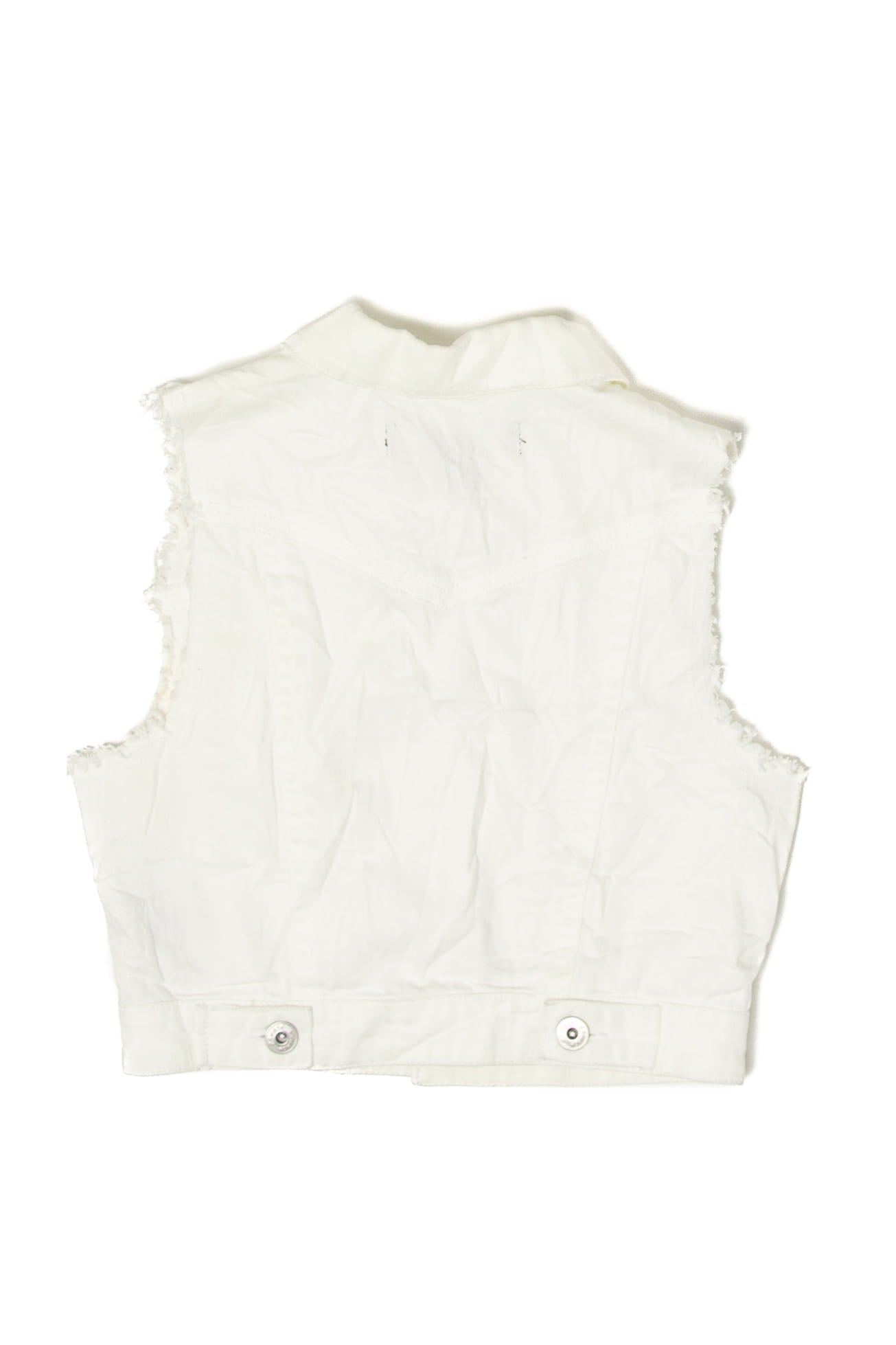 Vintage Rewash White Denim Vest (1990s)