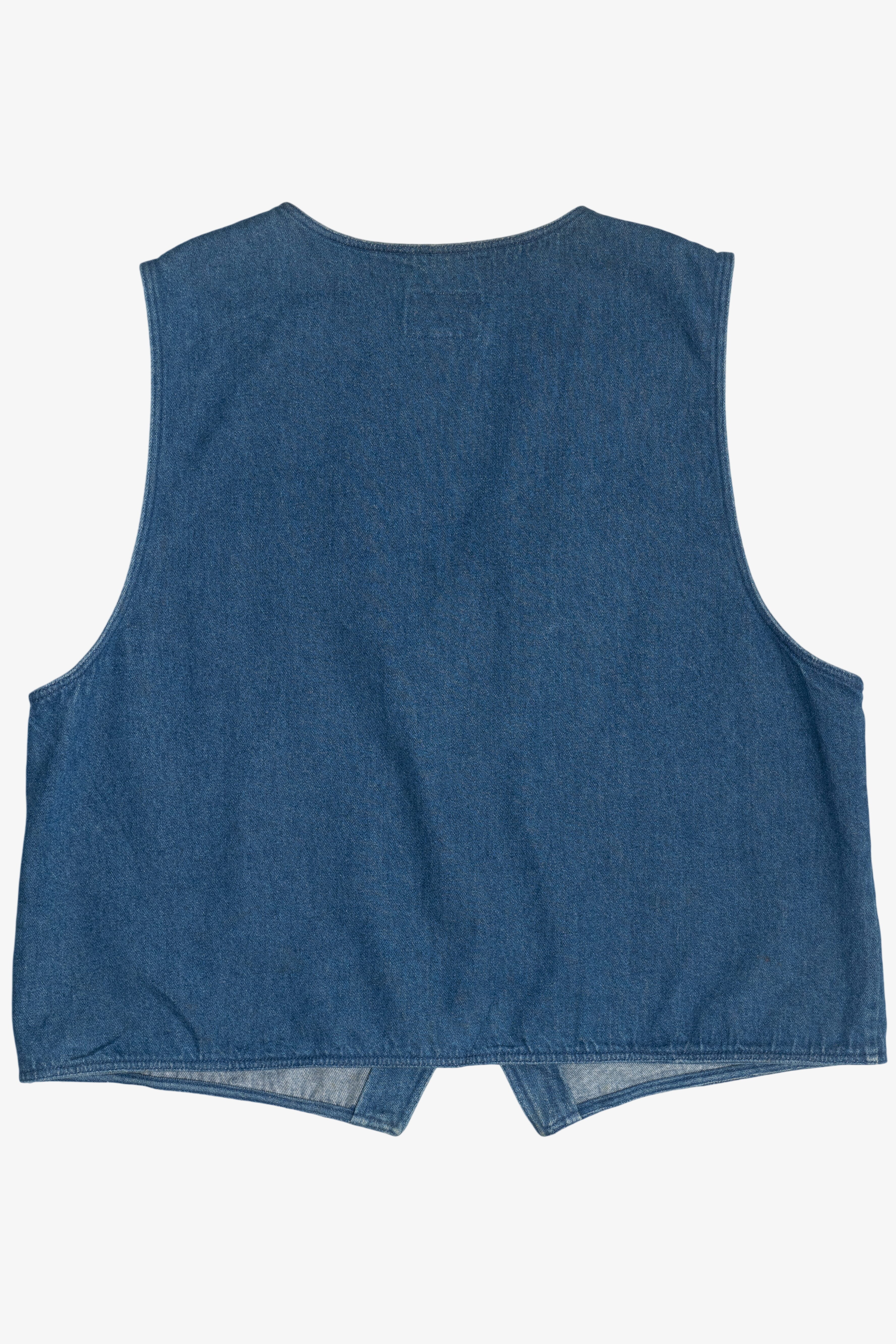 Vintage Fiber Arts Susan Bristol Denim Vest (2000s)