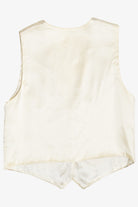 Vintage Light Floral Tapestry Panel Vest (1980s)