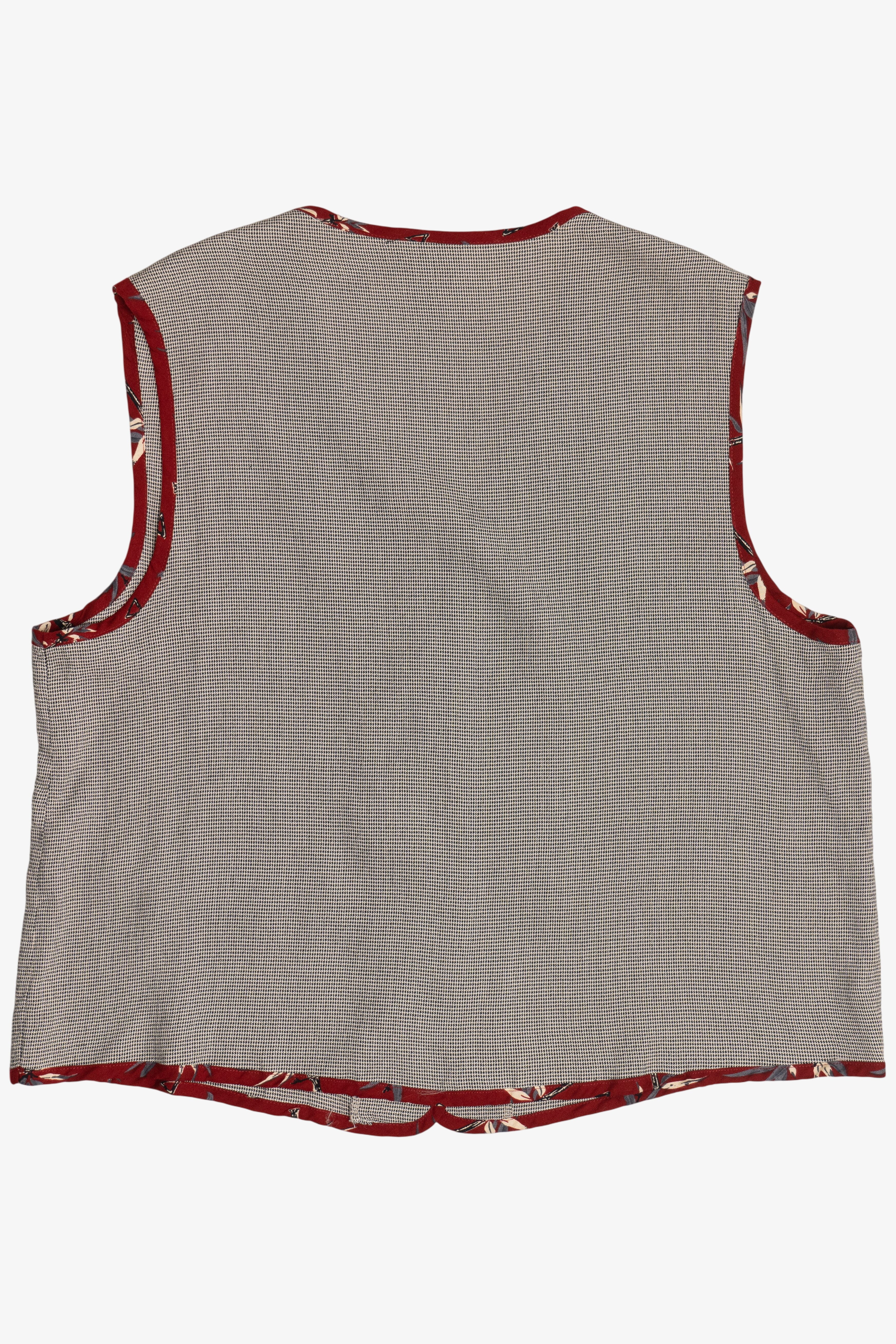 Vintage Clio Floral Hem Lightweight Vest (1980s)