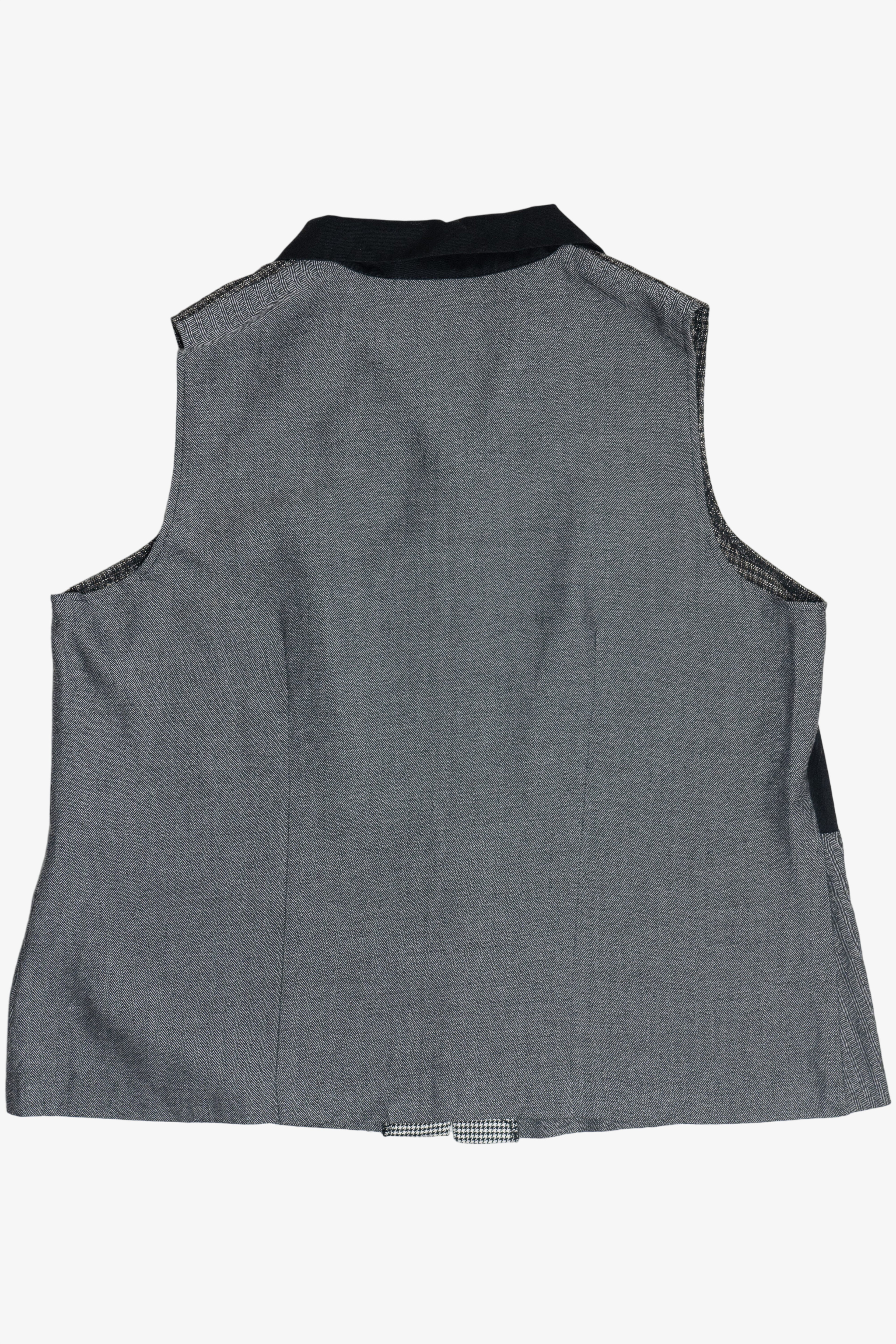 Vintage Patchwork Casual Corner Vest (1990s)