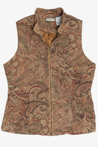 Vintage Paisley Tapestry Zip Up Vest (1990s)
