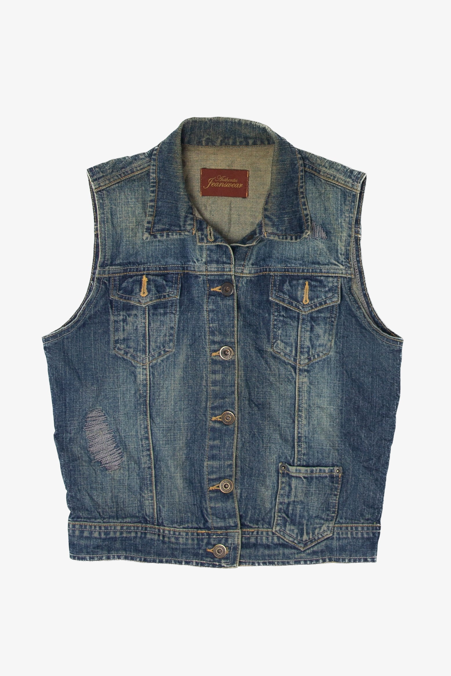 Vintage Authentic Jeanswear Denim Vest (1990s)