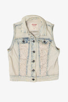 Vintage Mossimo Lacey Denim Vest (2010s)