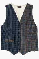 Vintage Tracy Evans Ltd. Plaid Flannel Front Vest (1980s)