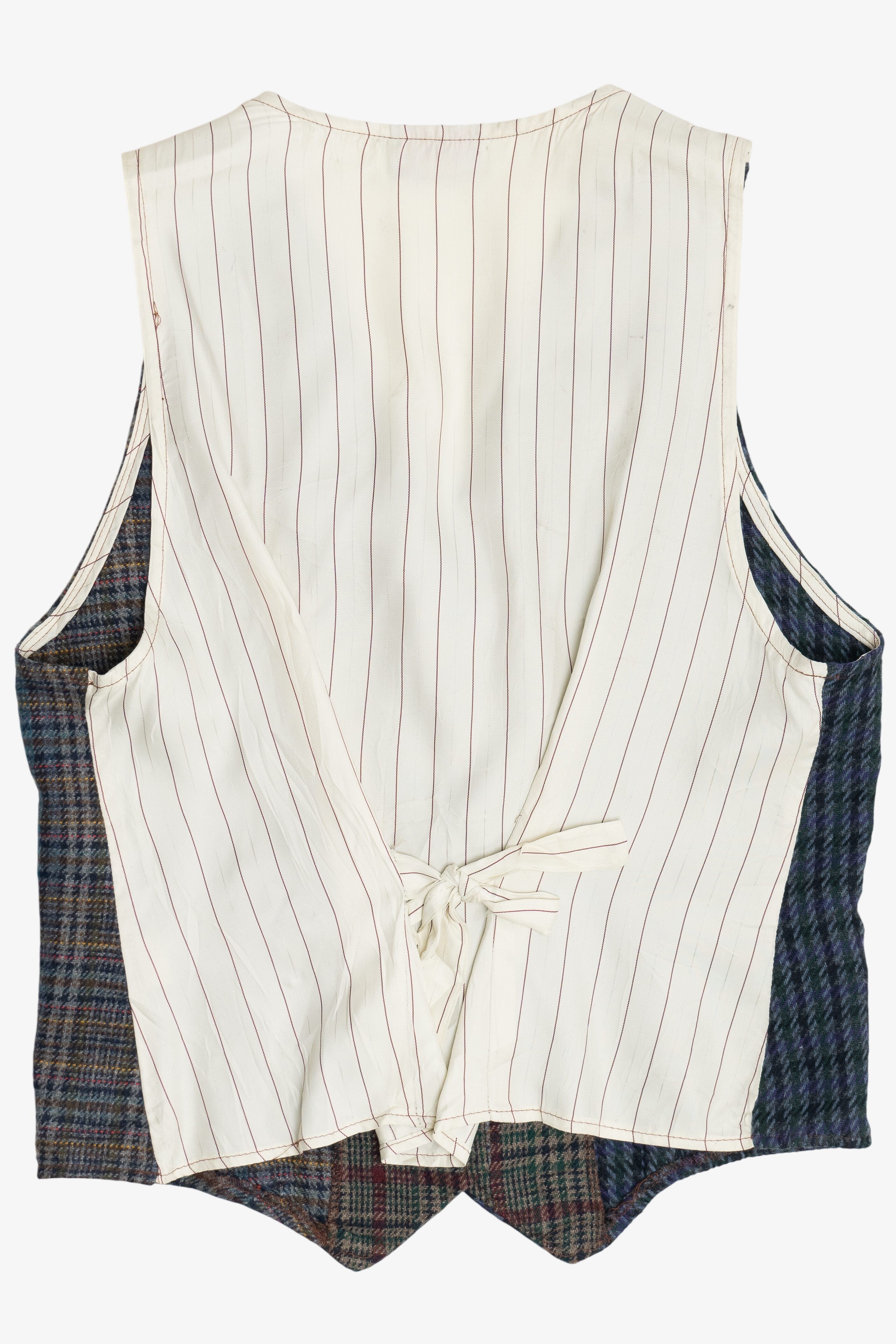 Vintage Tracy Evans Ltd. Plaid Flannel Front Vest (1980s)