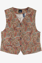 Vintage Liz Sport Paisley Adjustable Vest (1990s)