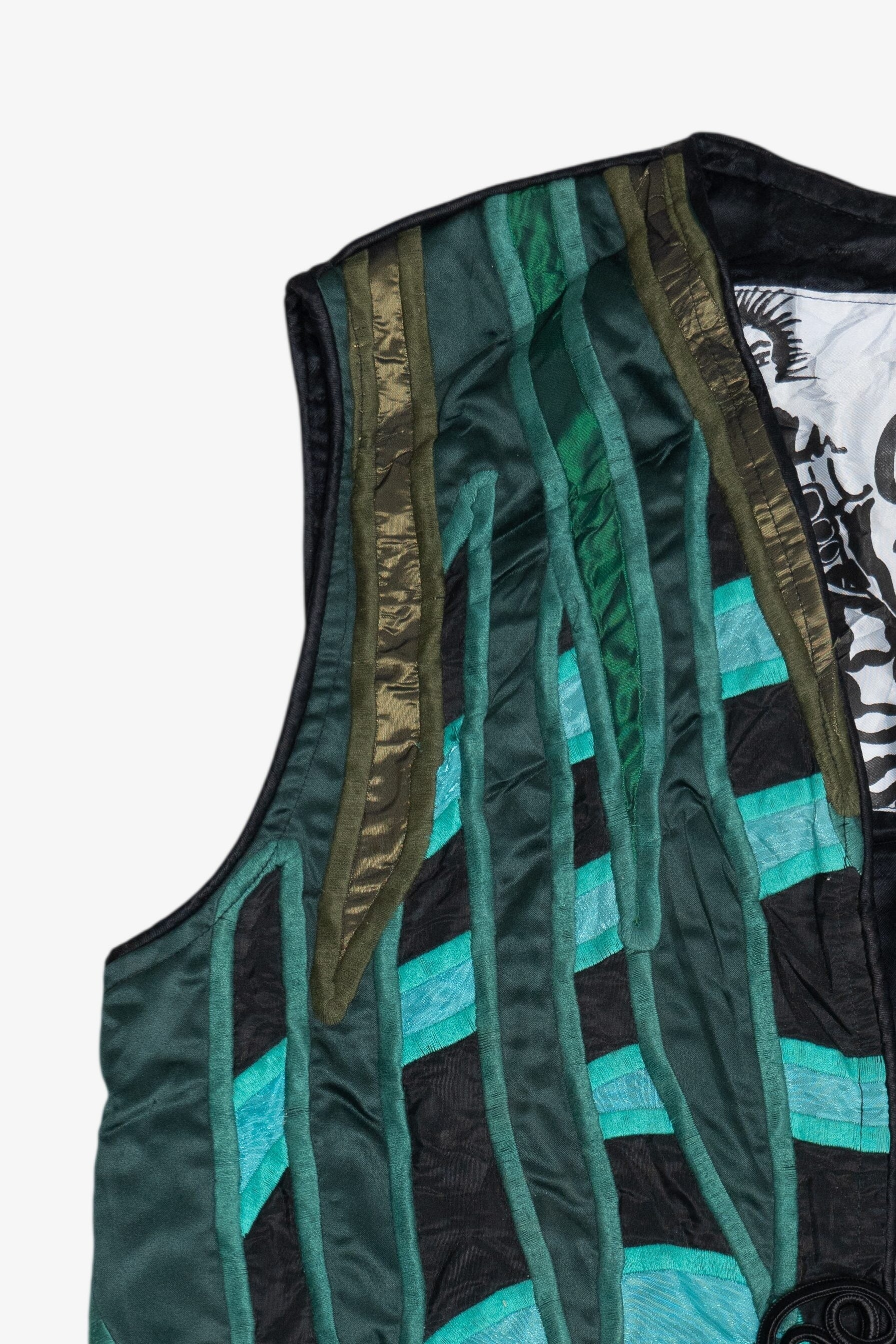 Vintage La Colleccion Judith Roberts Designer Freeform Abstract Vest (1980s)