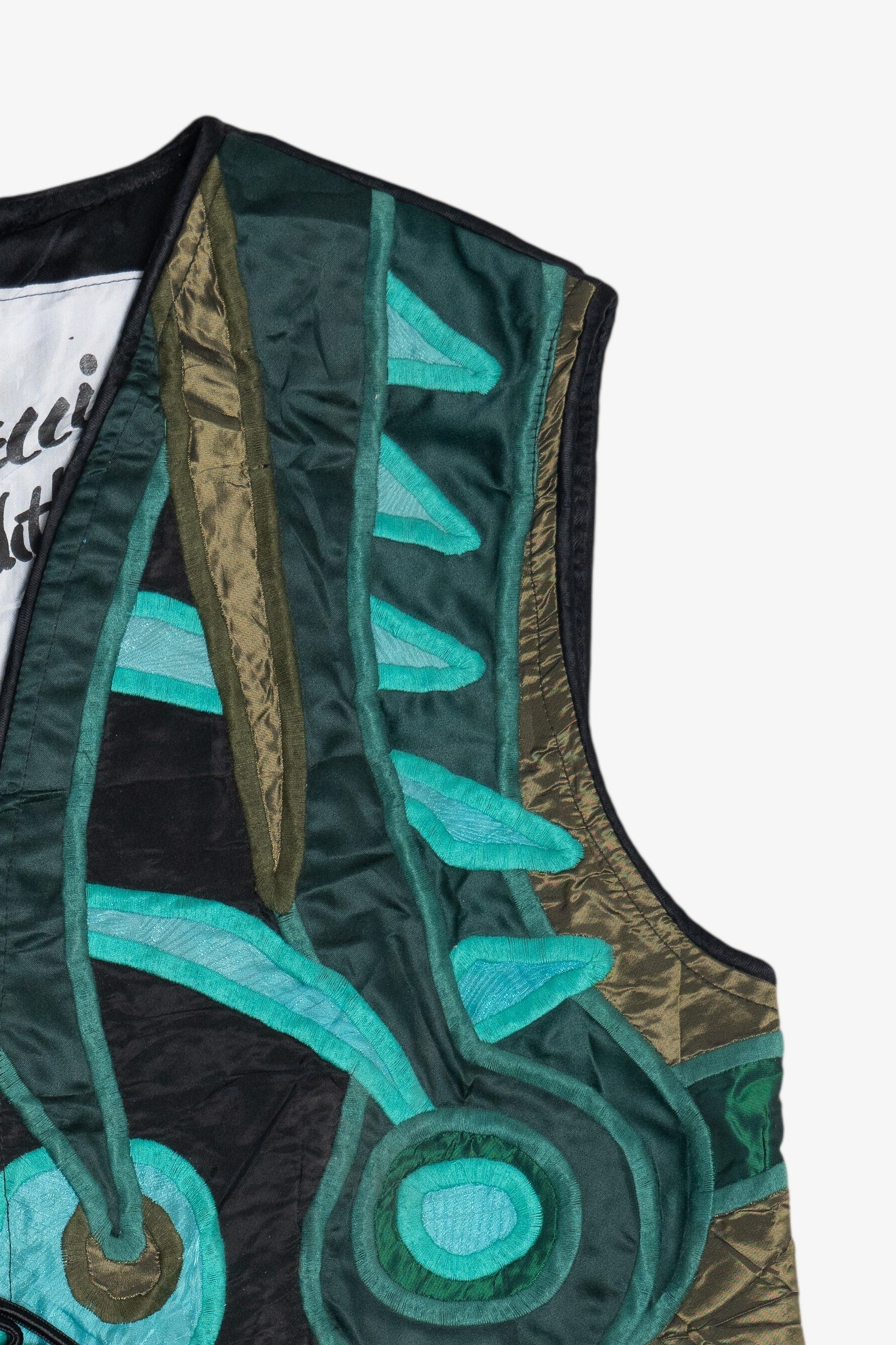 Vintage La Colleccion Judith Roberts Designer Freeform Abstract Vest (1980s)