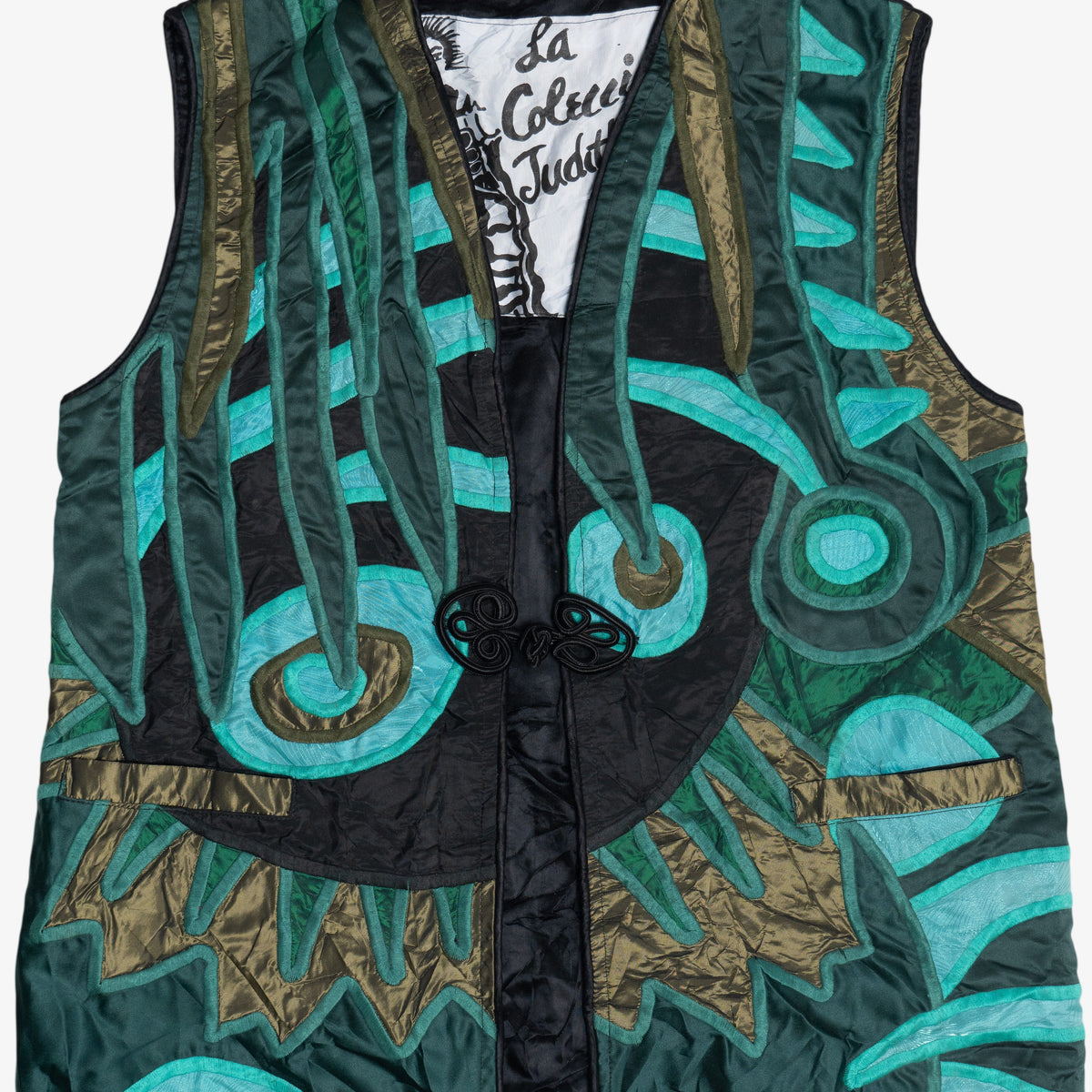 Vintage La Colleccion Judith Roberts Designer Freeform Abstract Vest ...