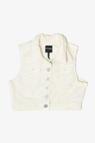 Vintage White Highway Jeans Vest (2000s)
