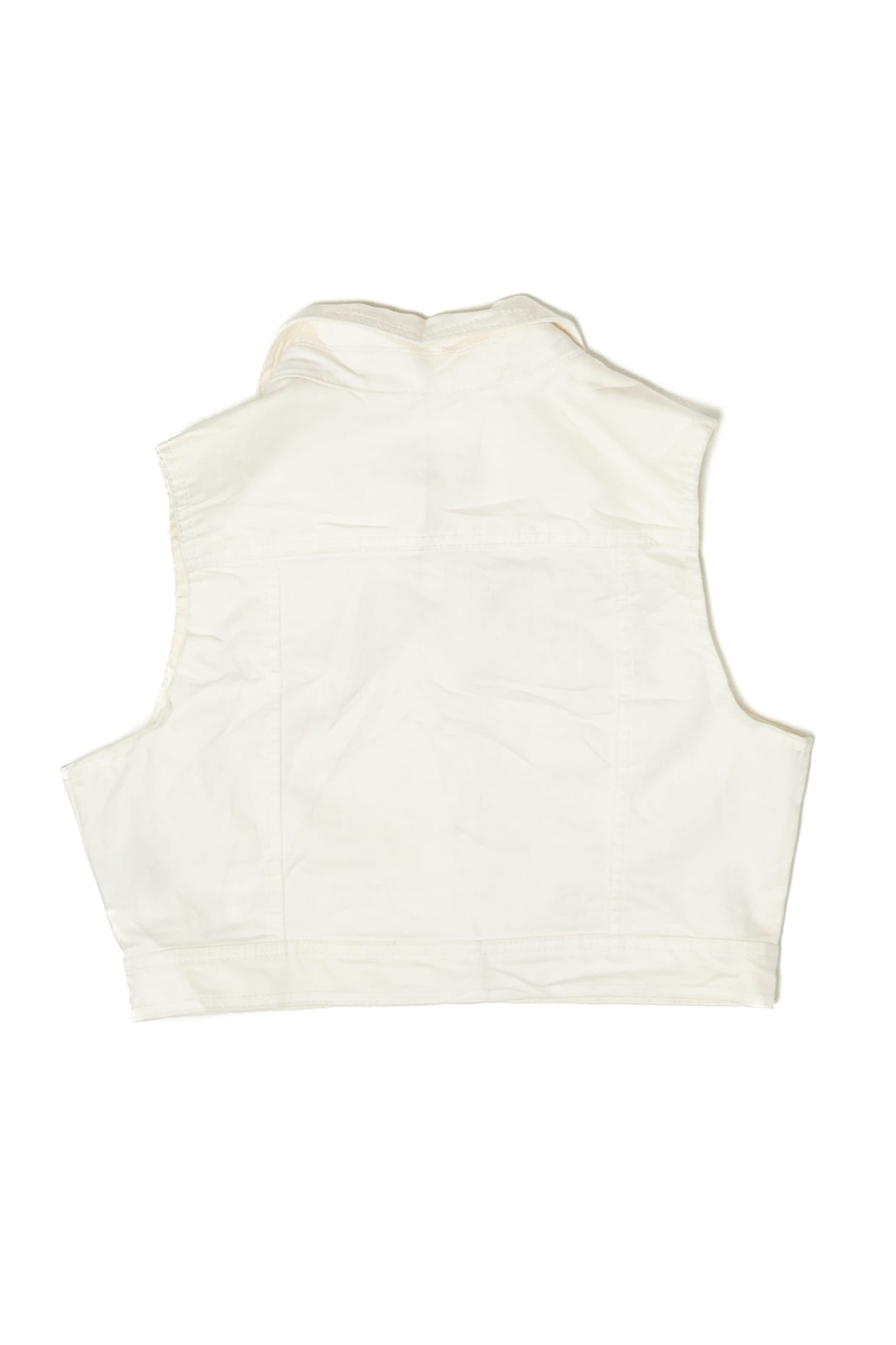 Vintage White Highway Jeans Vest (2000s)