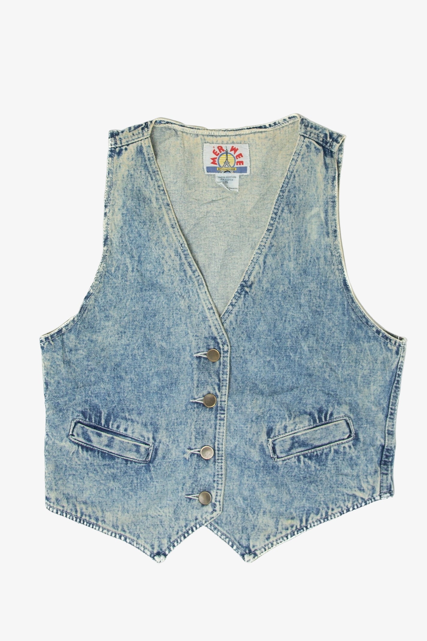 Vintage Merwee Denim Vest (1990s)