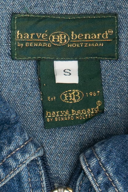Vintage Harve Benard Zip Up Denim Vest (1990s)