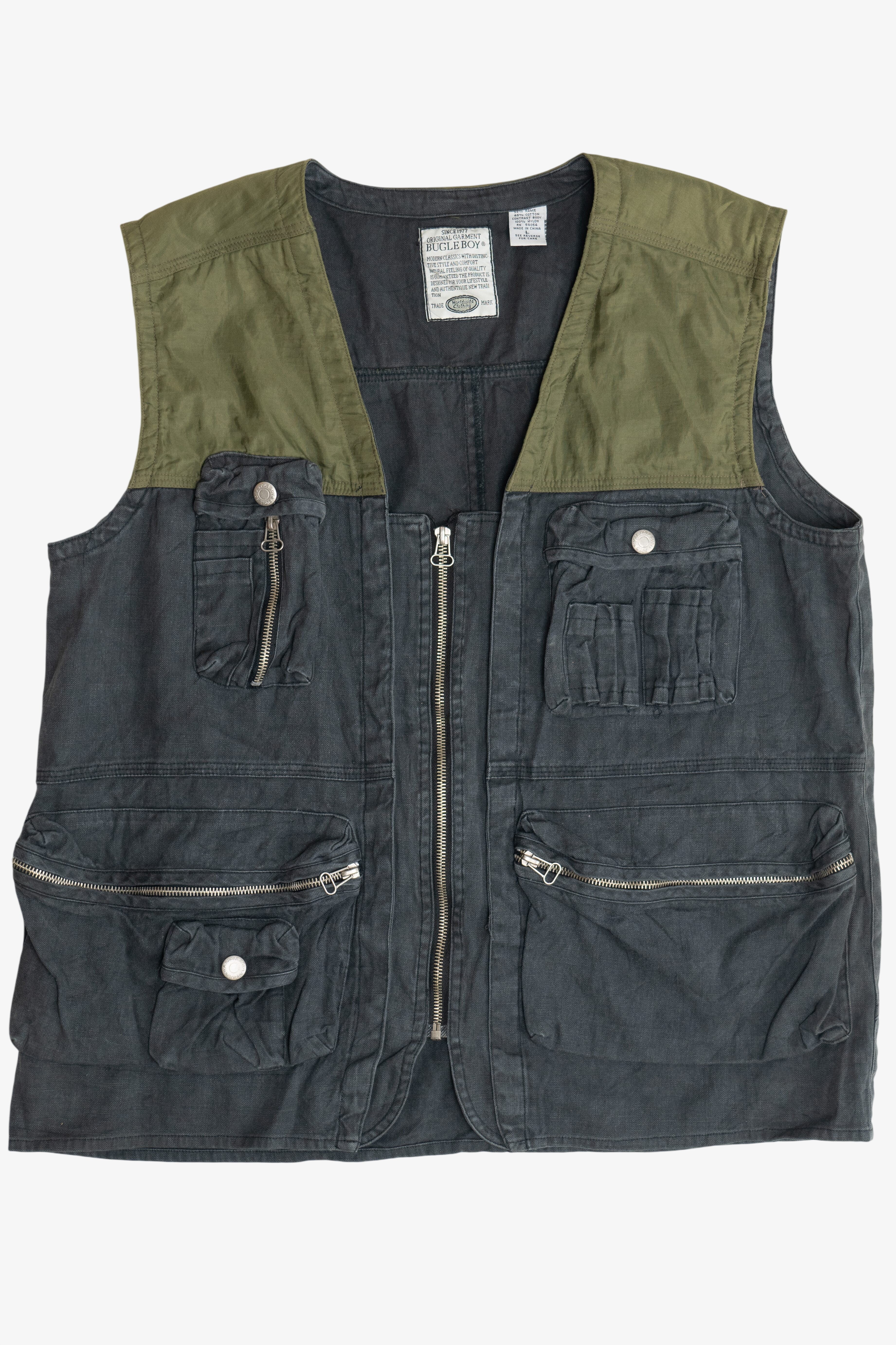 Vintage Bugle Boy Fishing Multi Pocket Vest (2000s)